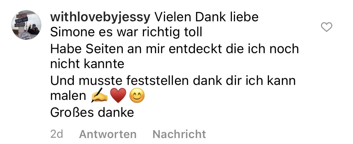 Kommentar einer Teilnehmerin: Habe Seiten an mir entdeckt, die ich noch nicht kannte